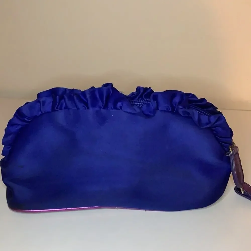 Victoria’s Secret Wristlet Blue Small Pouch with Sparkle